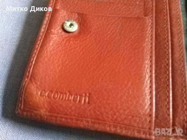C.Comberti ehtes leder/естествена кожа /портфейл марков  немски размер 125х95мм, снимка 6 - Портфейли, портмонета - 40581022