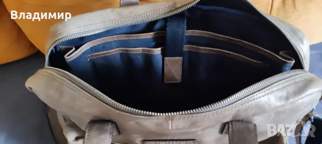 Елегантна чанта за лаптоп или таблет, от КАЧЕСТВЕНА естествена кожа., снимка 4 - Части за лаптопи - 50215491