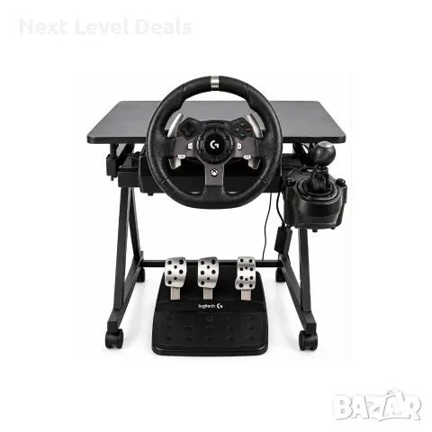 🏎️ Logitech G920 + скорости + педали + геймърска маса/стойка – Xbox / PC