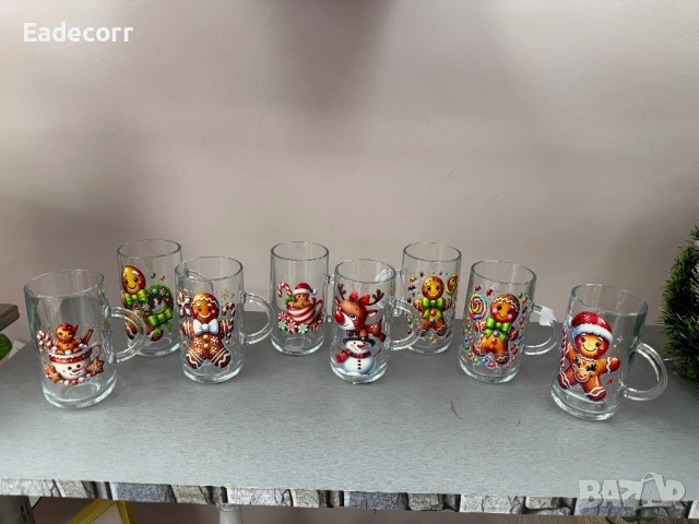 Коледни чаши , снимка 5 - Коледни подаръци - 52345789