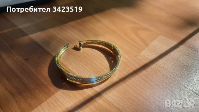 Дамска гривна позлатена 9к, снимка 9 - Гривни - 56344553