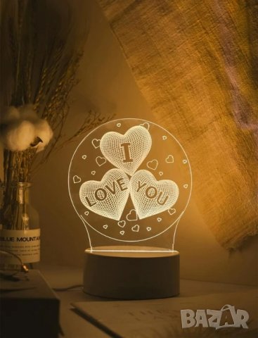 Лед нощна лампа за подарък , снимка 5 - Други - 41755171