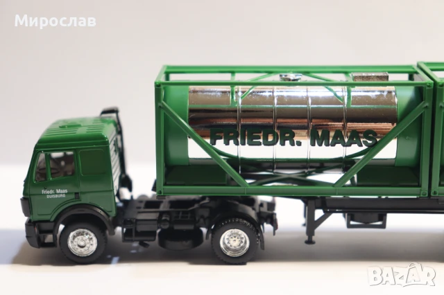 HERPA H0 1/87 MERCEDES ВЛЕКАЧ KАМИОН МОДЕЛ TIR ЦИСТЕРНА, снимка 2 - Колекции - 51145863