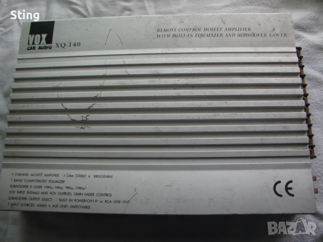 Автомобилни  Усилватели  -  SIGNAT ROC 1 , VOX XQ-140, снимка 5 - Ресийвъри, усилватели, смесителни пултове - 52411699