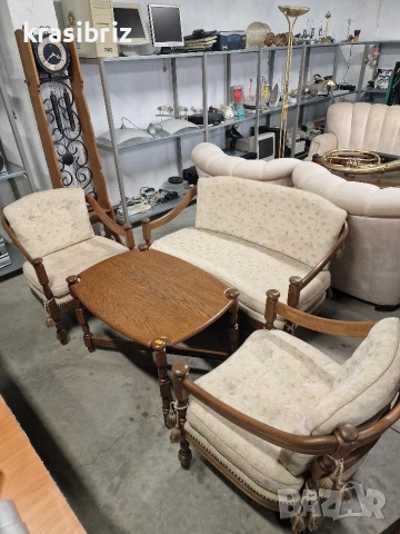 К-т Масивно Канапе...2-ка Кресла и Маса-внос от Германия!