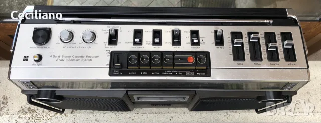 
Panasonic RS-4350LJ 

Matsushita Electric – японски радиокасетофон от края на 70-те години. , снимка 12 - Радиокасетофони, транзистори - 56048931