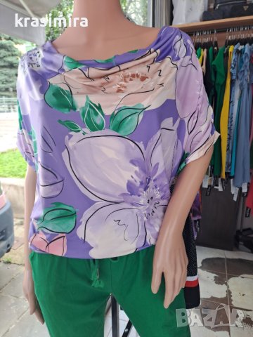 Блузки в два десена 