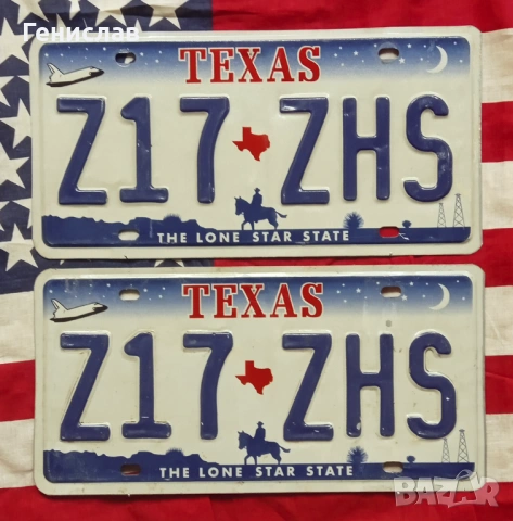 Американски Регистрационни Номера Табели USA Комплект ЧИФТ, снимка 8 - Колекции - 53512051