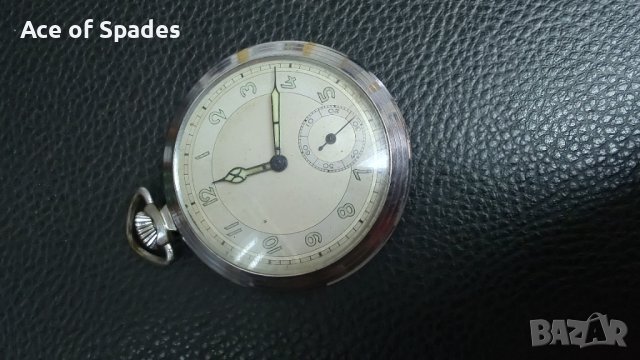 Стар Мъжки Джобен Часовник Swiss Made? Germany?, снимка 6 - Антикварни и старинни предмети - 41648030