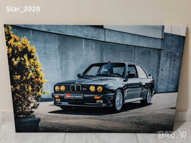 Светеща картина с Led осветление - bmw m3 E30