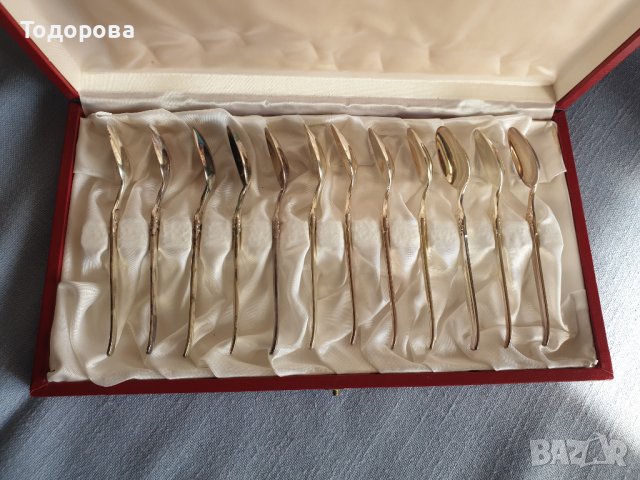 Комплект старинни посребрени лъжички за кафе, снимка 8 - Антикварни и старинни предмети - 41489887