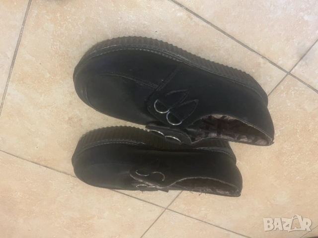 Creeper shoes (36 н.) Крийпър обувки дамски с висока подметка готик метъл gothic punk пънк, снимка 3 - Други - 53646480