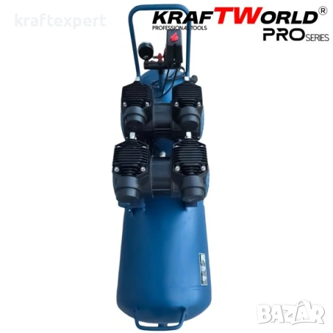 Тих Безмаслен компресор KraftWorld 200 л – 3000W, 8 bar, снимка 5 - Компресори - 53745837