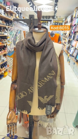 кашмирен шал emporio armani , снимка 9 - Шалове - 52415826