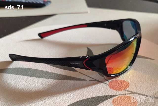 мъжки слънчеви очила Polarizet ,цвят лещи хамелеон с преобладавщо червено 20 лв, снимка 4 - Слънчеви и диоптрични очила - 52942869