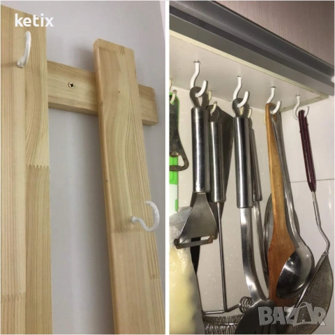 Разнообразен комплект куки за таван,75 броя,винил/стомана, снимка 5 - Други стоки за дома - 53512711