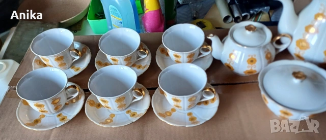 Сервиз за кафе 15 части, снимка 4 - Сервизи - 53775030