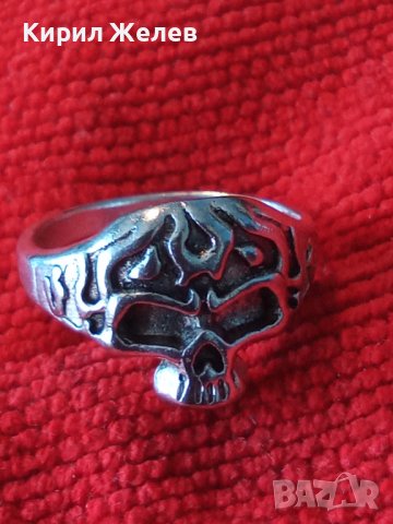 ЕФЕКТЕН ПОСРЕБРЕН НЕОГОТИЧЕСКИ ПРЪСТЕН от НЕРЪЖДАЕМА БЛАГОРОДНА СТОМАНА 17404, снимка 12 - Пръстени - 40567004