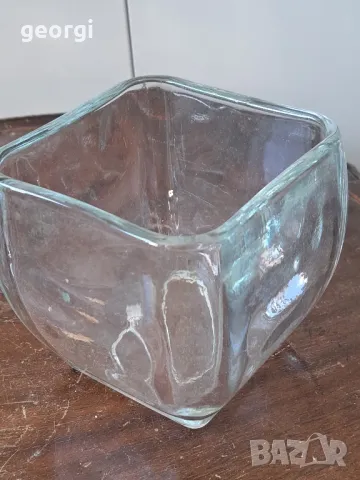 дебелостенен стъклен свещник 19/2, снимка 3 - Декорация за дома - 49096535