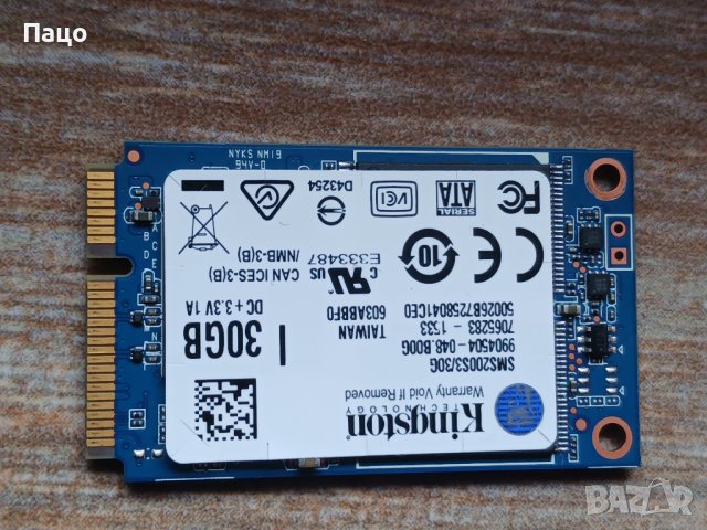 KINGSTON 30GB SSD, снимка 10 - Твърди дискове - 44272188