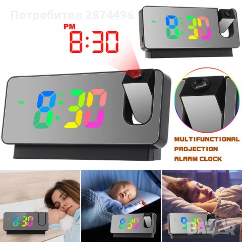 Часовник с много цветен дисплей , снимка 7 - Други стоки за дома - 41241089