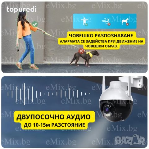 СФЕРИЧНА ВЪНШНА КАМЕРА С КАРТА ПАМЕТ 128GB, снимка 2 - HD камери - 41885825