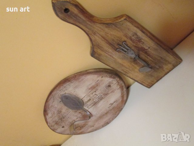 дървена елипсовидна закачалка -Прованс, снимка 13 - Закачалки - 28086197