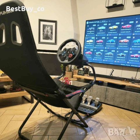 Logitech G29 + Стол Playseat Challenge Black ActiFit, снимка 9 - Други игри и конзоли - 53064464