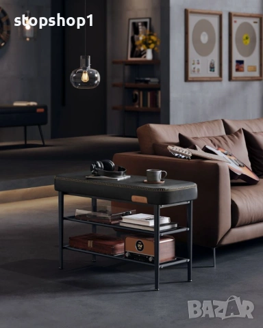 VASAGLE EKHO колекция - Пейка за обувки с метални рафтове, снимка 2 - Етажерки - 53770511