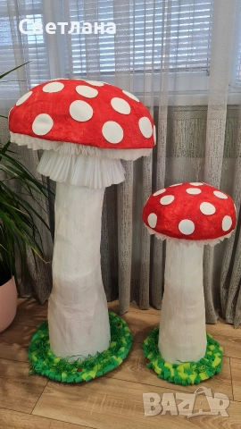 Декоративни гъби – ръчна изработка , снимка 3 - Декорация за дома - 52787913