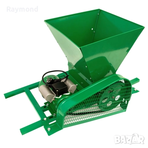 Електрическа гроздомелачка 750W – издръжливи ролки, стоманена вана, 450кг/час, снимка 4 - Други инструменти - 51793508