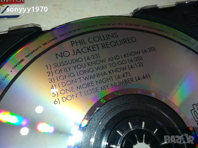 PHIL COLLINS-NO JACKET REQUIRED CD MADE IN GERMANY-1502241702, снимка 9 - CD дискове - 44309704