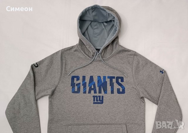 Under Armour UA NFL New York Giants Hoodie оригинално горнище S спорт, снимка 2 - Спортни дрехи, екипи - 39893083