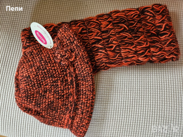 Комплект шапка и шал, снимка 6 - Шапки - 52554961