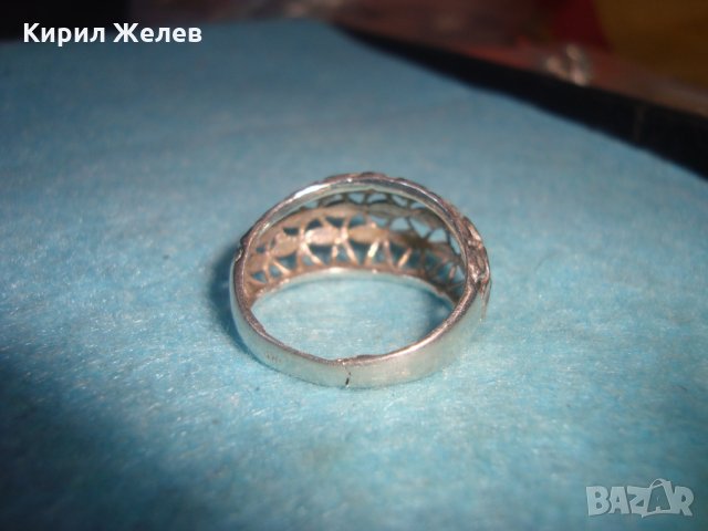 МАЙСТОРСКИ УНИКАТ СРЕБЪРЕН СТАР ПРЪСТЕН ФИЛИГРАНЕН ТИП ФИНА РЪЧНА ИЗРАБОТКА СРЕБРО 925 БИЖУ 26623, снимка 4 - Антикварни и старинни предмети - 34777411