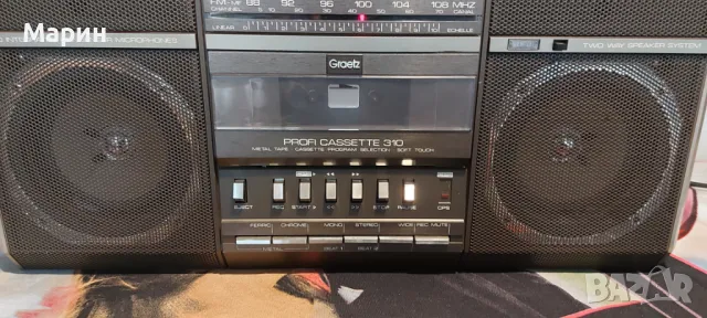 Винтидж касетофон, снимка 3 - Радиокасетофони, транзистори - 49799622