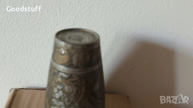 Османска,чаша,бокал,рьчно рисувана,гравюри,бронз, 3 цвята, снимка 5 - Антикварни и старинни предмети - 50586386