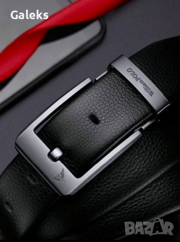 Мъжки официален колан за Панталони WilliamPAUL LEATH* Естествена телешка кожа!, снимка 5 - Колани - 50972897