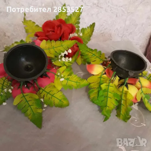 Комплект Цветя, снимка 4 - Изкуствени цветя - 47484442