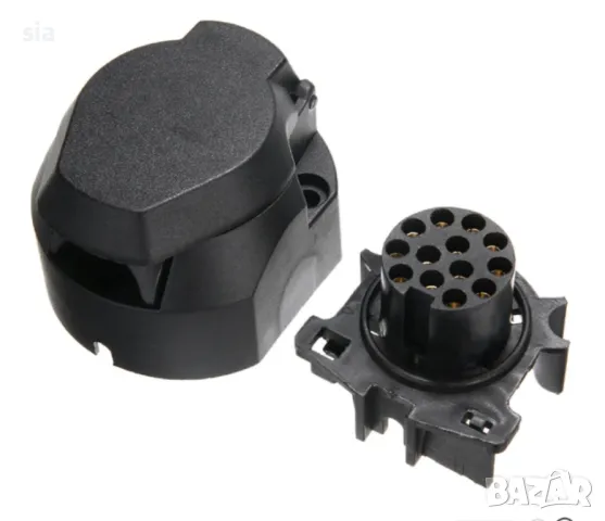 Букса ремарке, пластмасова, 13 пина, За ремарке