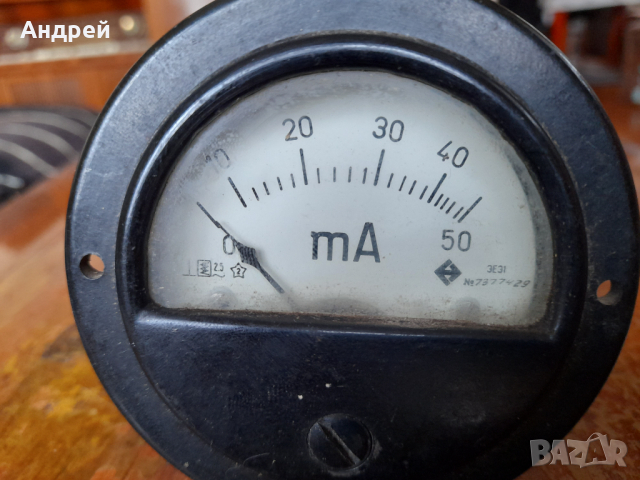 Стара измервателна система,Милиапмер метър, снимка 2 - Други ценни предмети - 44639980