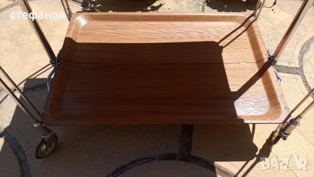 Руска сгъваема помощна масичка на колела, бар масичка, снимка 6 - Други - 50973186