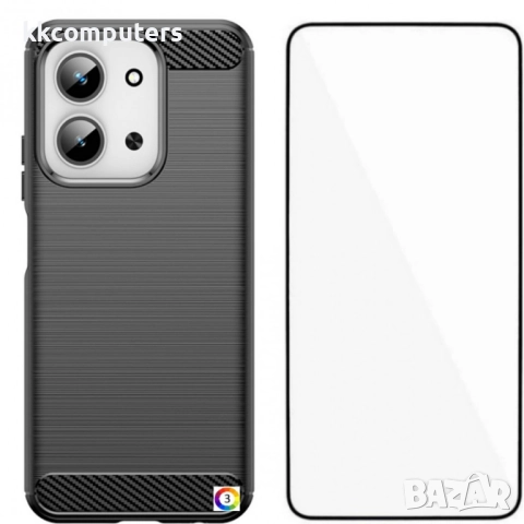 WANLONFENG LS Удароустойчив TPU Калъф с Протектор за Xiaomi Redmi 15C 5G / 4G / Poco C85 4G - Черен,, снимка 4 - Калъфи, кейсове - 52072448