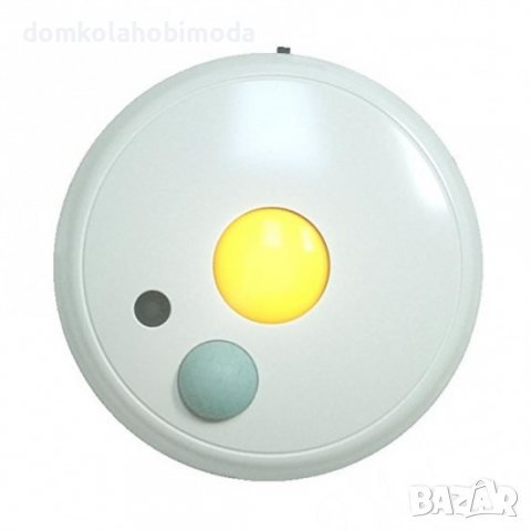 Лампа с датчик за движение Топла светлина, На батерии, С сензор за светлина, снимка 2 - Прожектори - 36199631