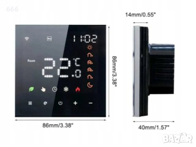 Интелигентен WiFi термостат, снимка 13 - Друга електроника - 52890492