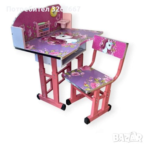 Детски чин и стол, снимка 6 - Бюра - 41768847