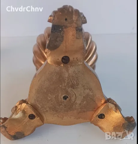 чифт2бр бронзови вази 23см-11кг/Италия 1900те, снимка 6 - Вази - 55841889