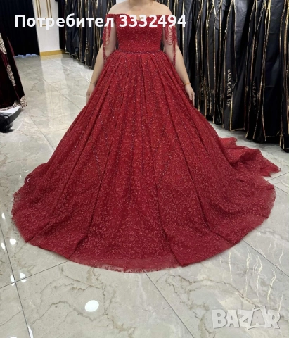 Червена годежна рокля, снимка 1