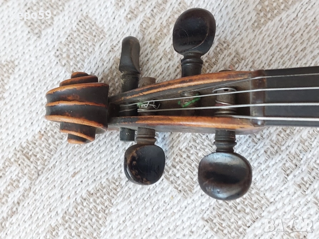 Стара немска цигулка, 1843 година, 1 000 €, снимка 12 - Струнни инструменти - 52537840