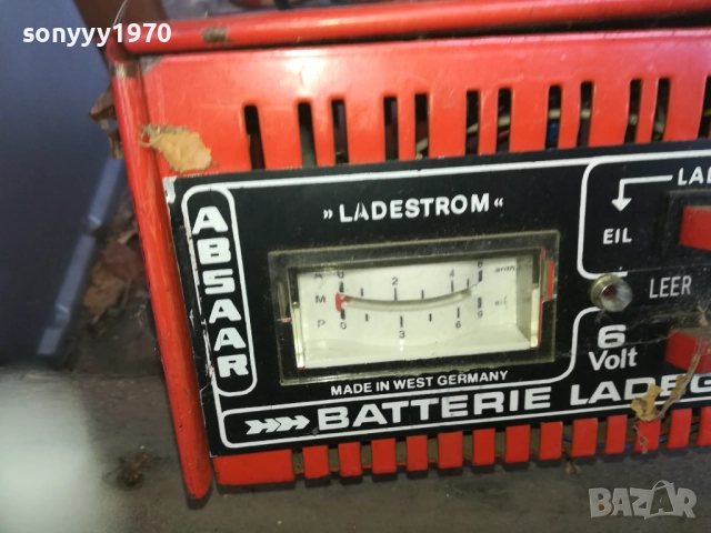 ABSAAR 6/12V-6AMP-BATTERY CHARGER-ВНОС SWISS 0910251452, снимка 3 - Аксесоари и консумативи - 51998552